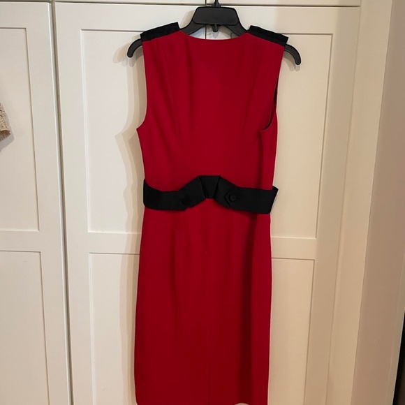 NWT Diane von Furstenberg Red/Black Jacinta Dress Size 10 - Picture 5 of 6